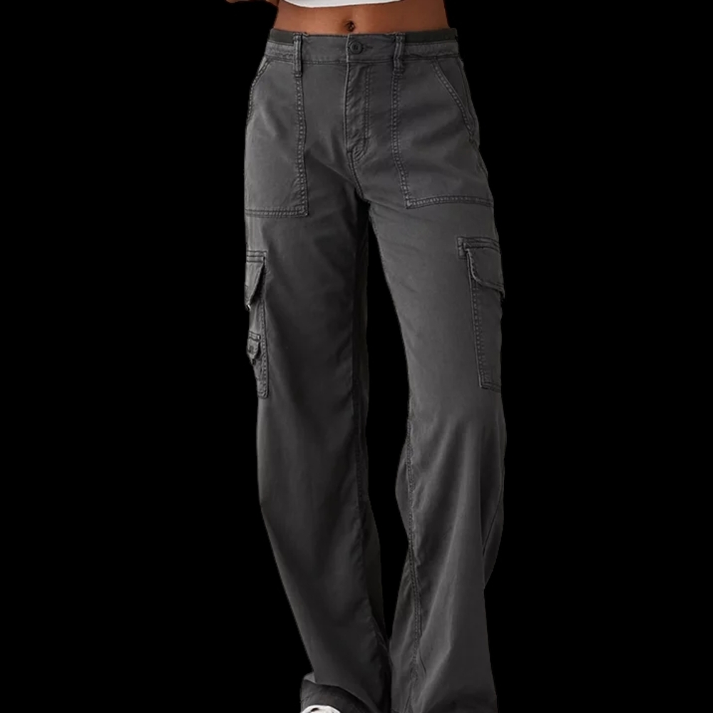 American Eagle Outfitters Gray Wide Leg Pants